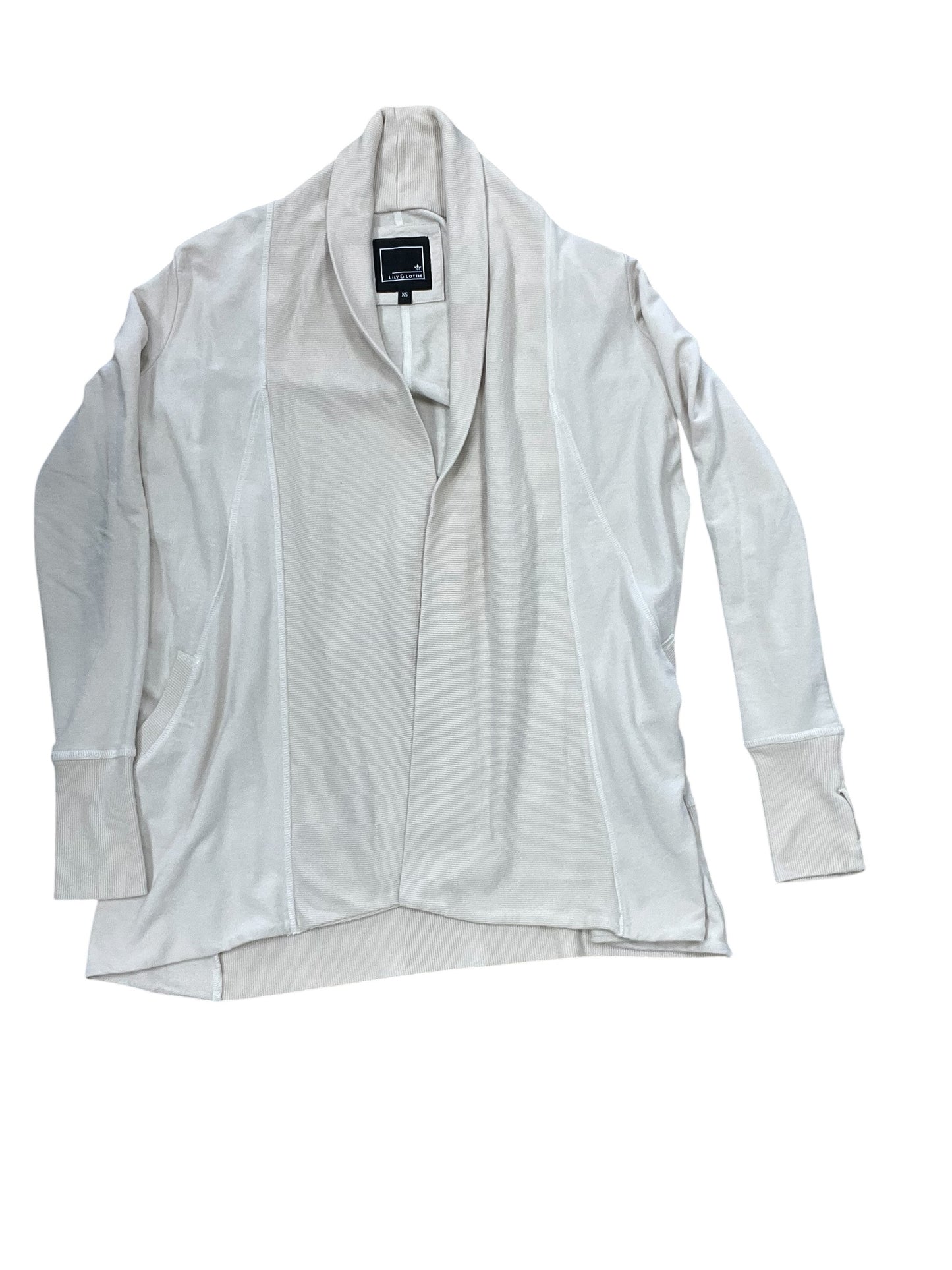 Cardigan By Clothes Mentor In Cream, Size:Xs