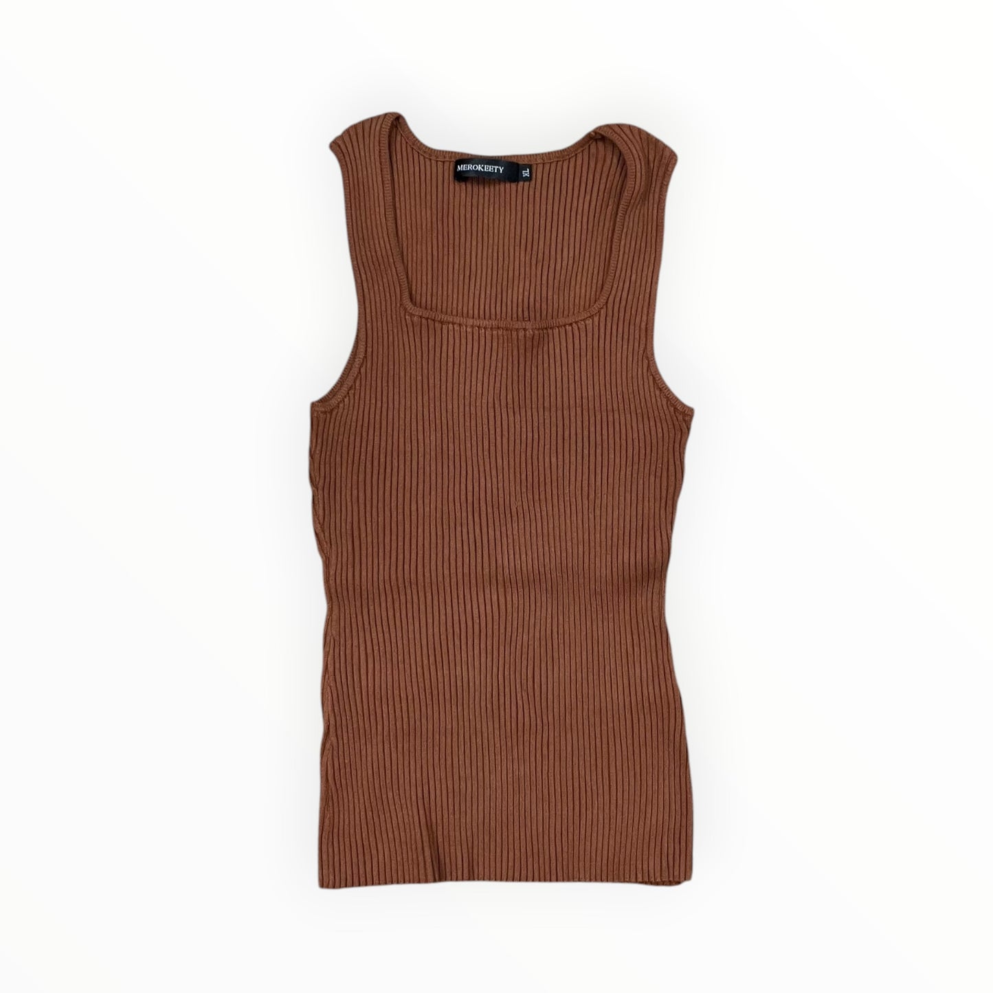 Tank Top By Merokeety In Bronze, Size:Xl