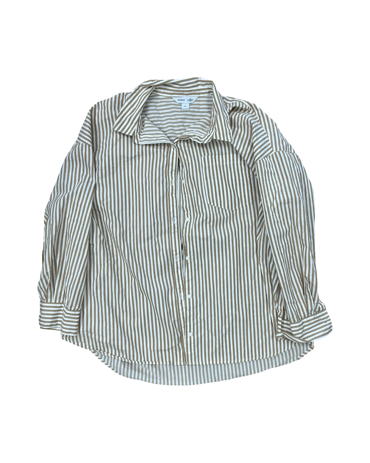 Top Ls By Old Navy In Tan & White, Size:Xl