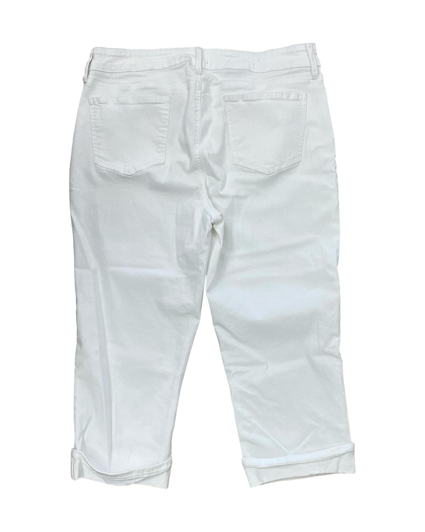 Jeans Straight By Not Your Daughters Jeans In White Denim, Size:16