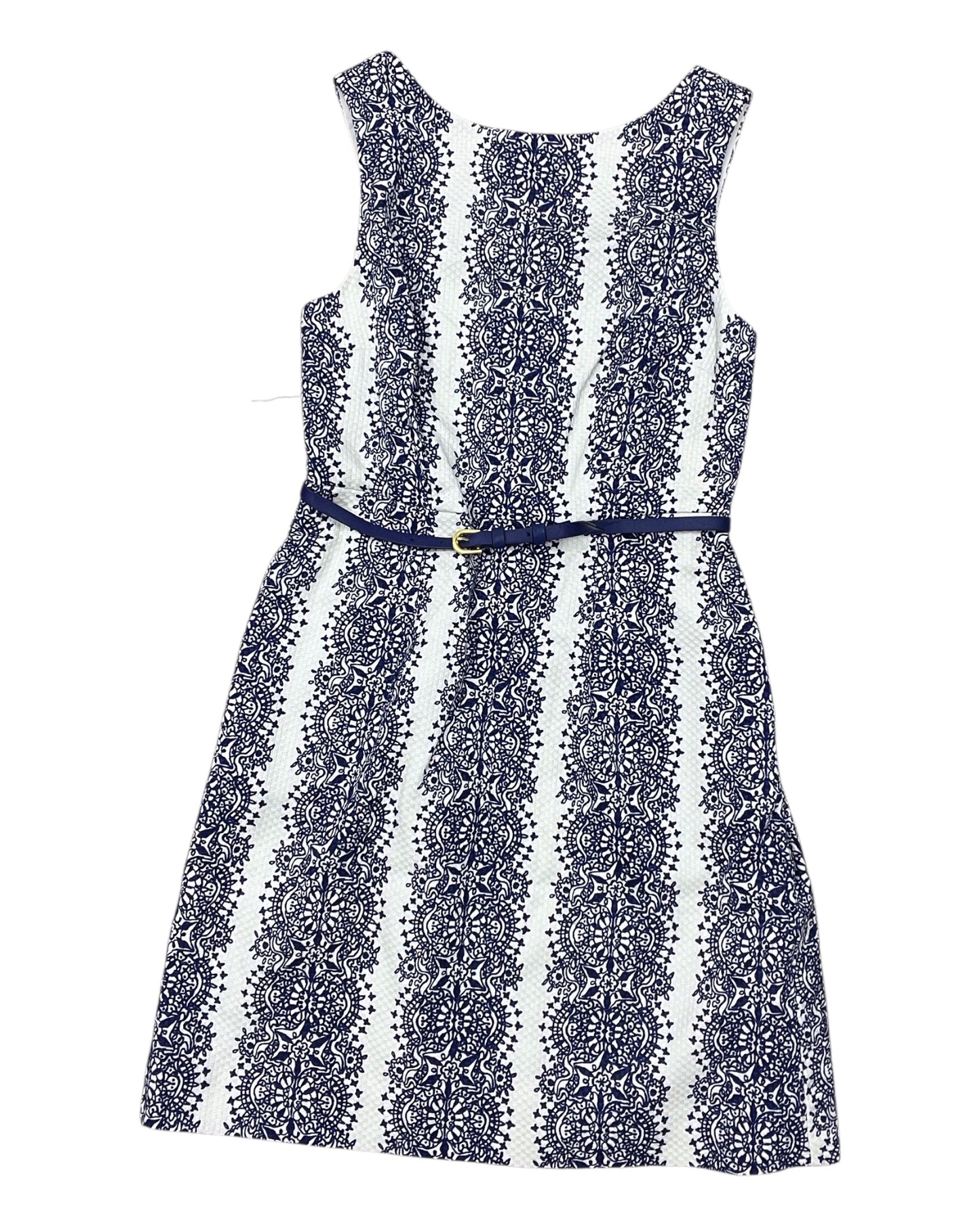 Dress Work By Clothes Mentor In Blue & Cream, Size:S