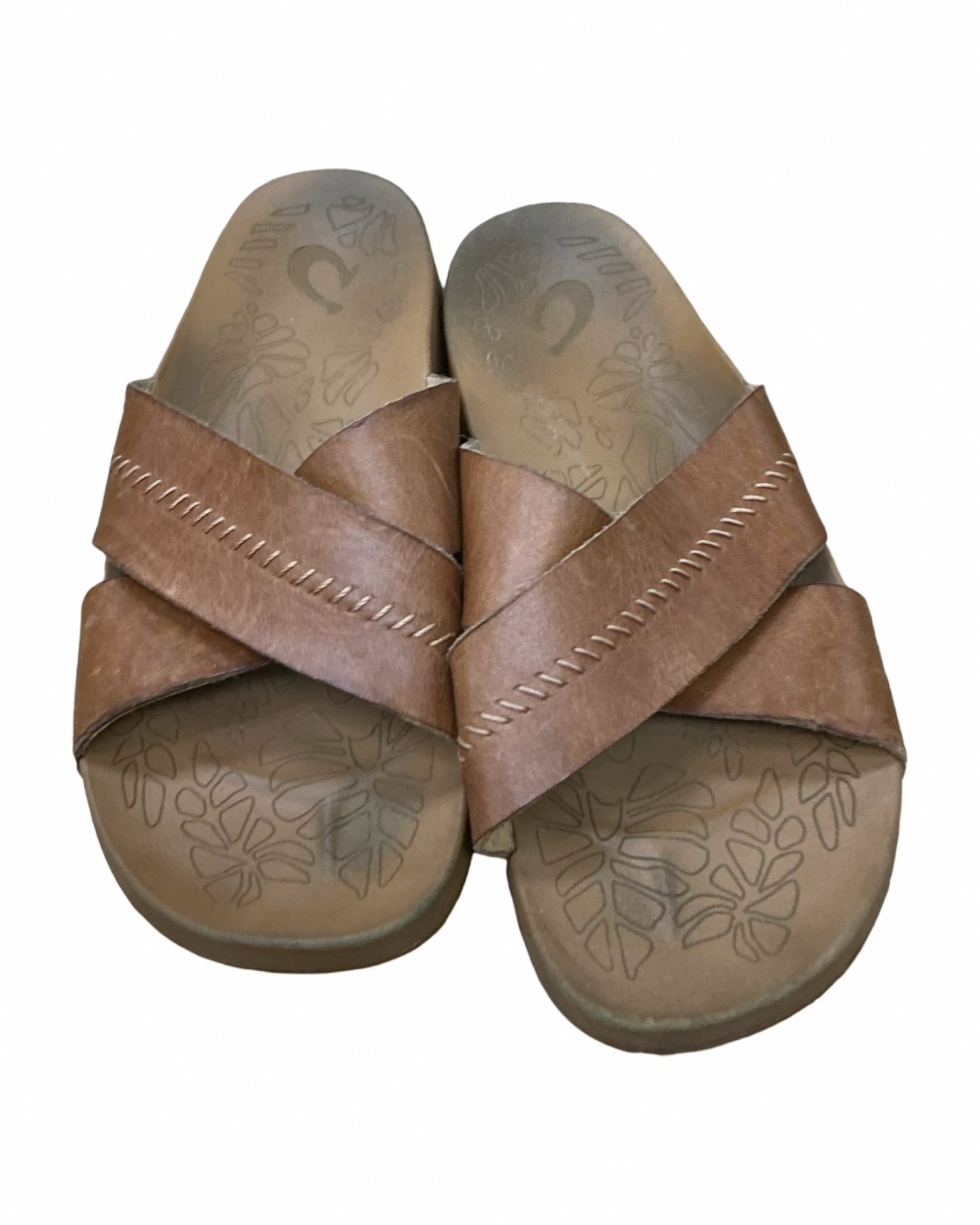 Sandals Flats By Olukai In Brown, Size:9