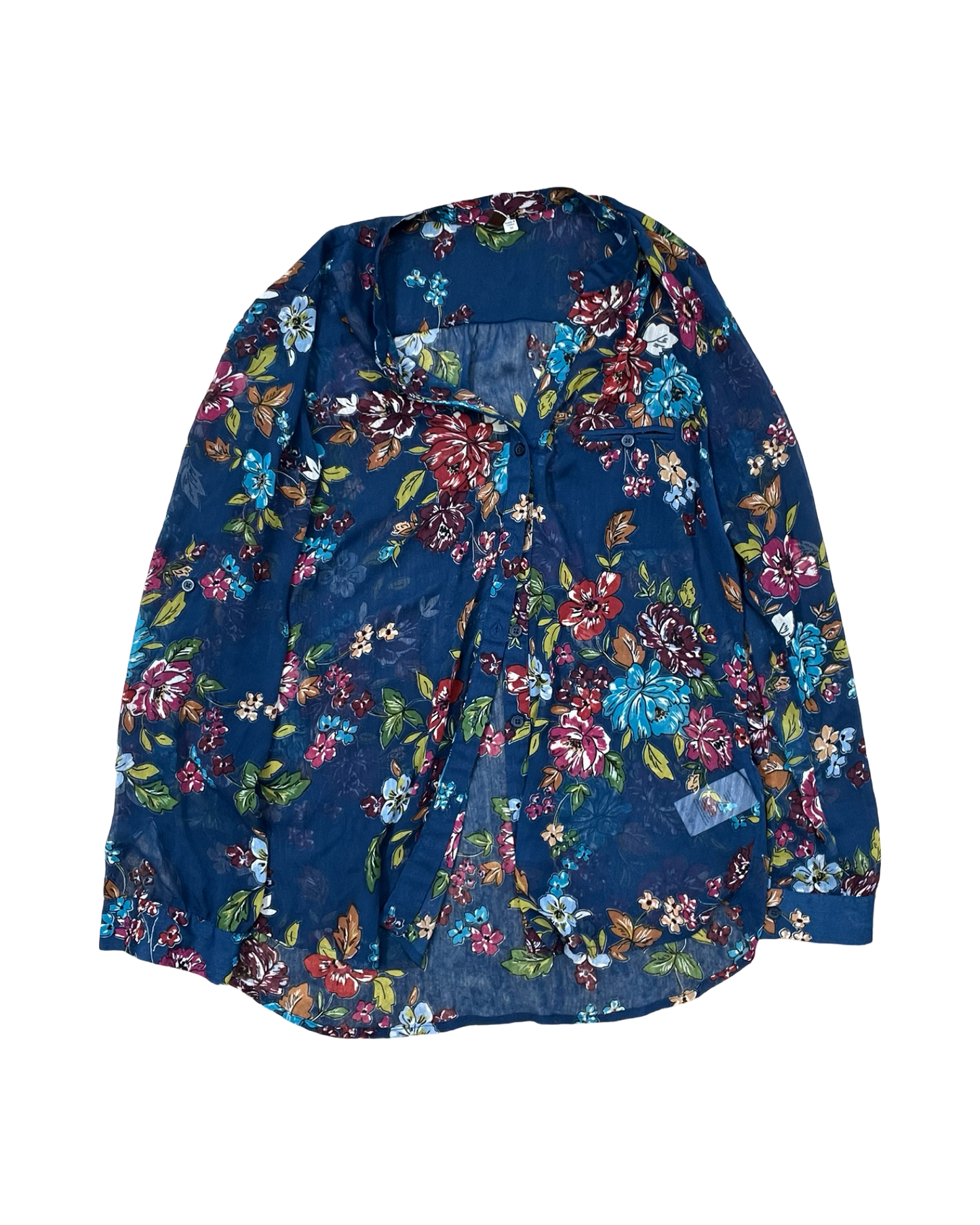 Blouse Ls By Kut In Blue, Size:M
