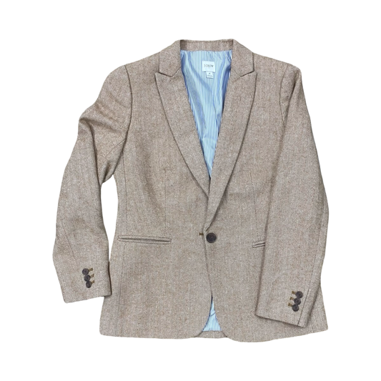 Blazer By J. Crew In Tan, Size:4