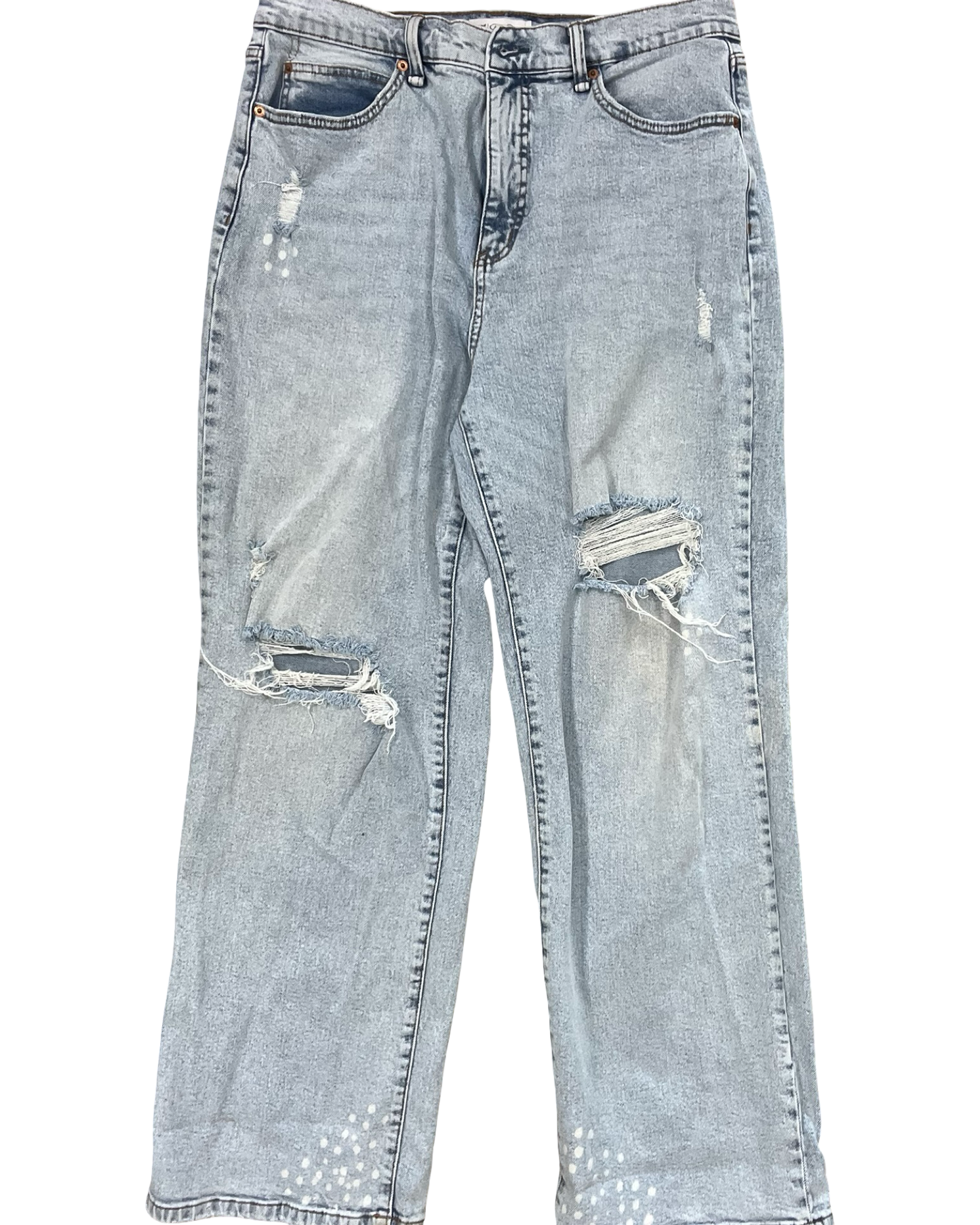 Jeans Wide Leg By Jessica Simpson In Blue Denim, Size:10