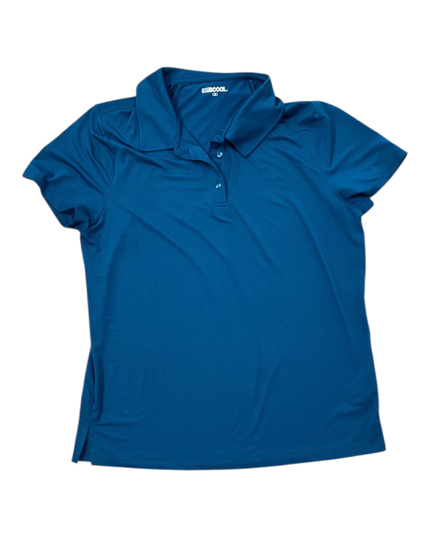 Athletic Top Ss By 32 Degrees In Teal, Size:L