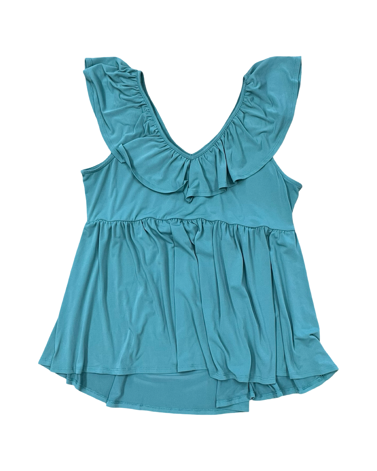 Top Sleeveless By Torrid In Green, Size:1X