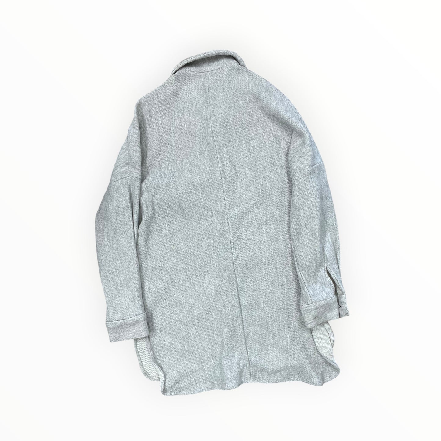 Jacket Shirt By Zara In Grey, Size:S
