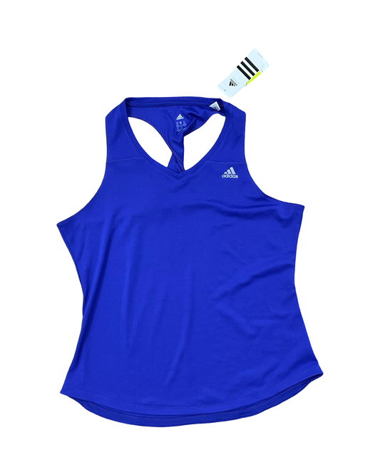Athletic Tank Top By Adidas In Blue, Size:Xl