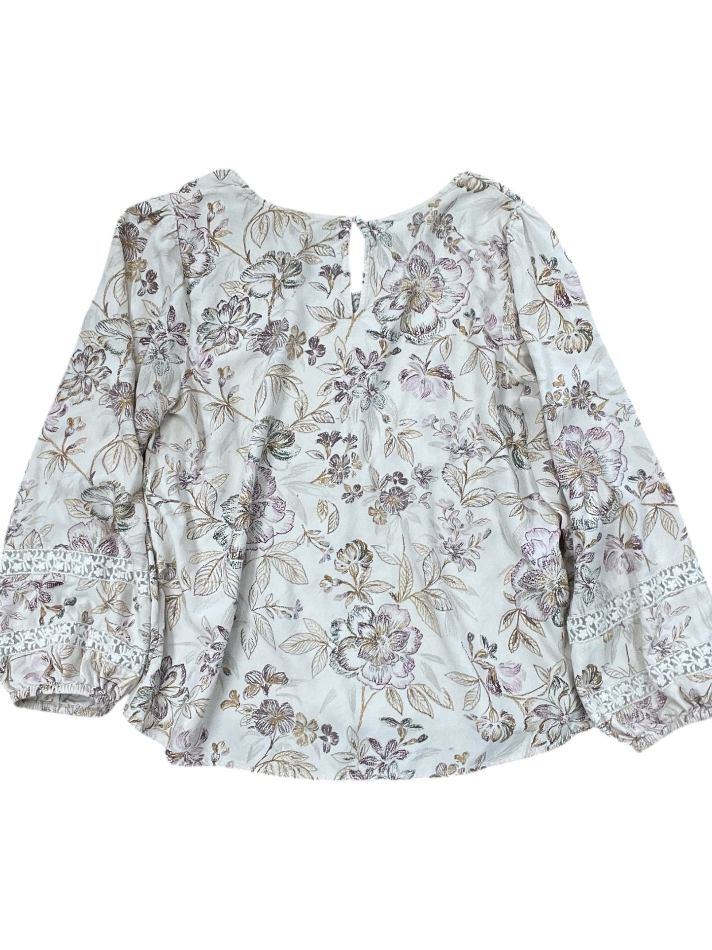 Top 3/4 Sleeve By Maurices In Cream, Size:L