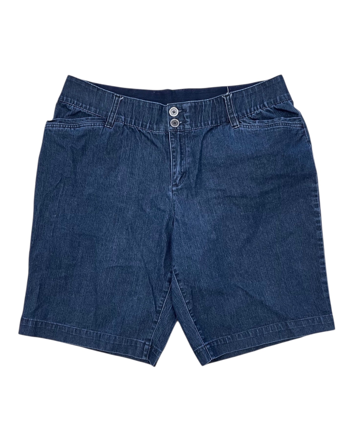 Shorts By Cj Banks In Blue Denim, Size:20