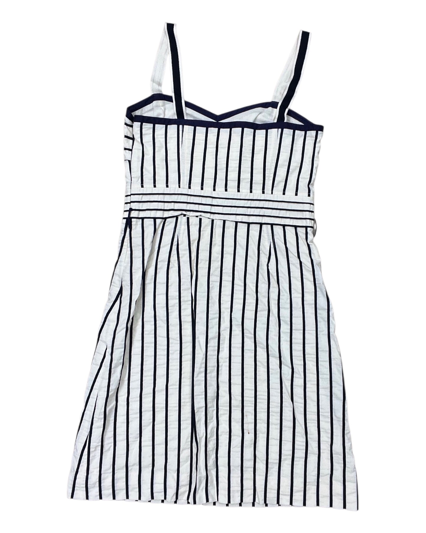 Dress Designer By Tory Burch In Blue & Cream, Size:6