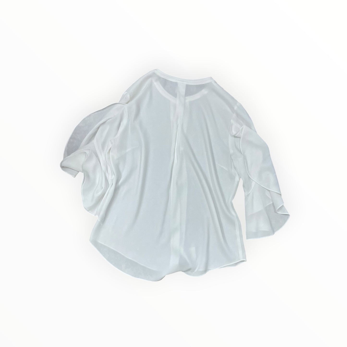 Blouse 3/4 Sleeve By Cabi In White, Size:S
