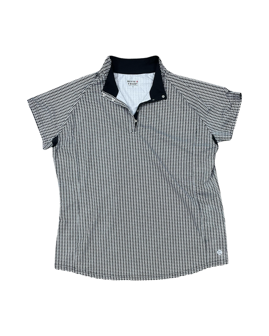 Top Ss By Bette And Court In Black & White, Size:Xl