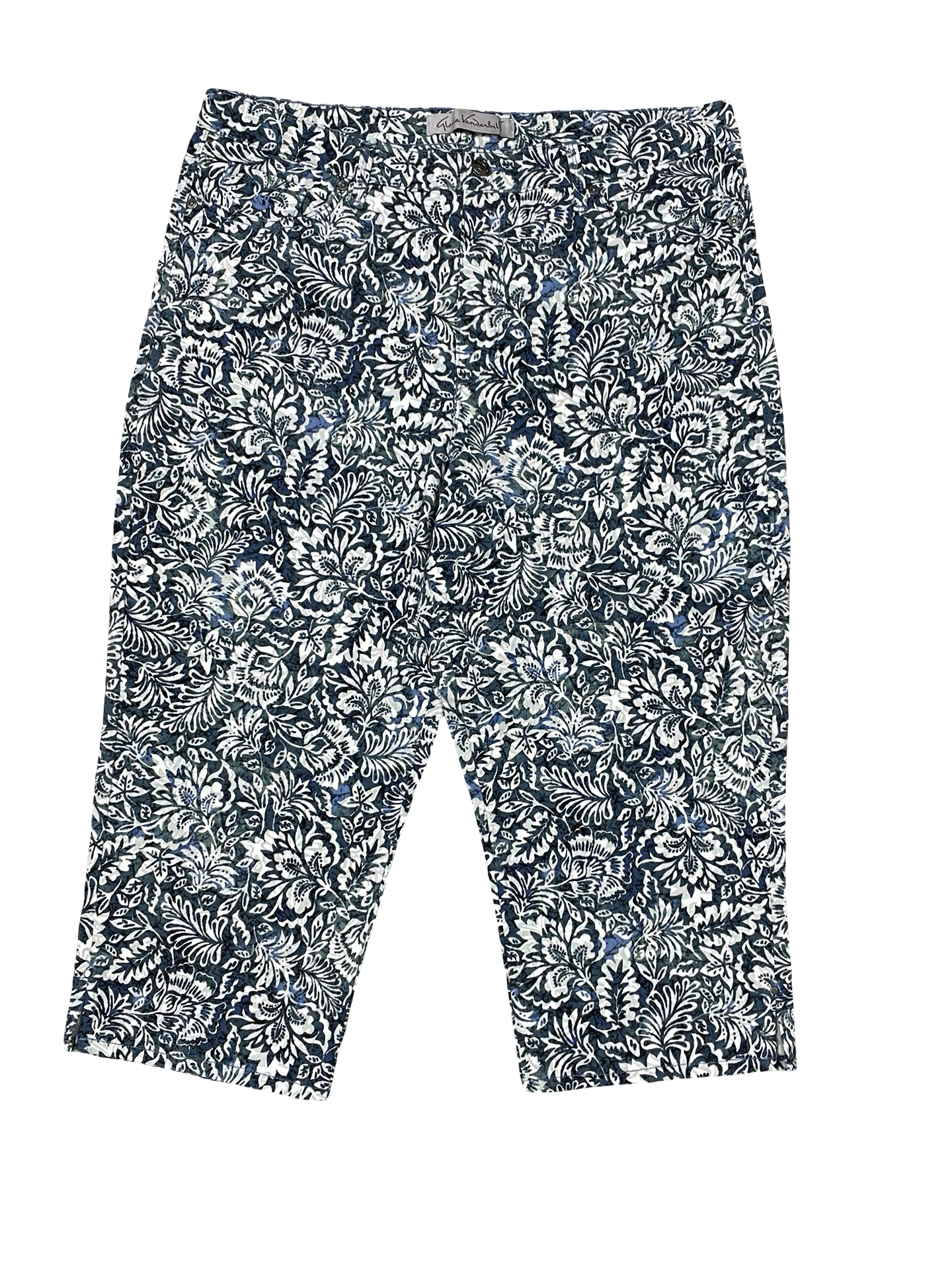 Jeans Cropped By Gloria Vanderbilt In Blue, Size:18