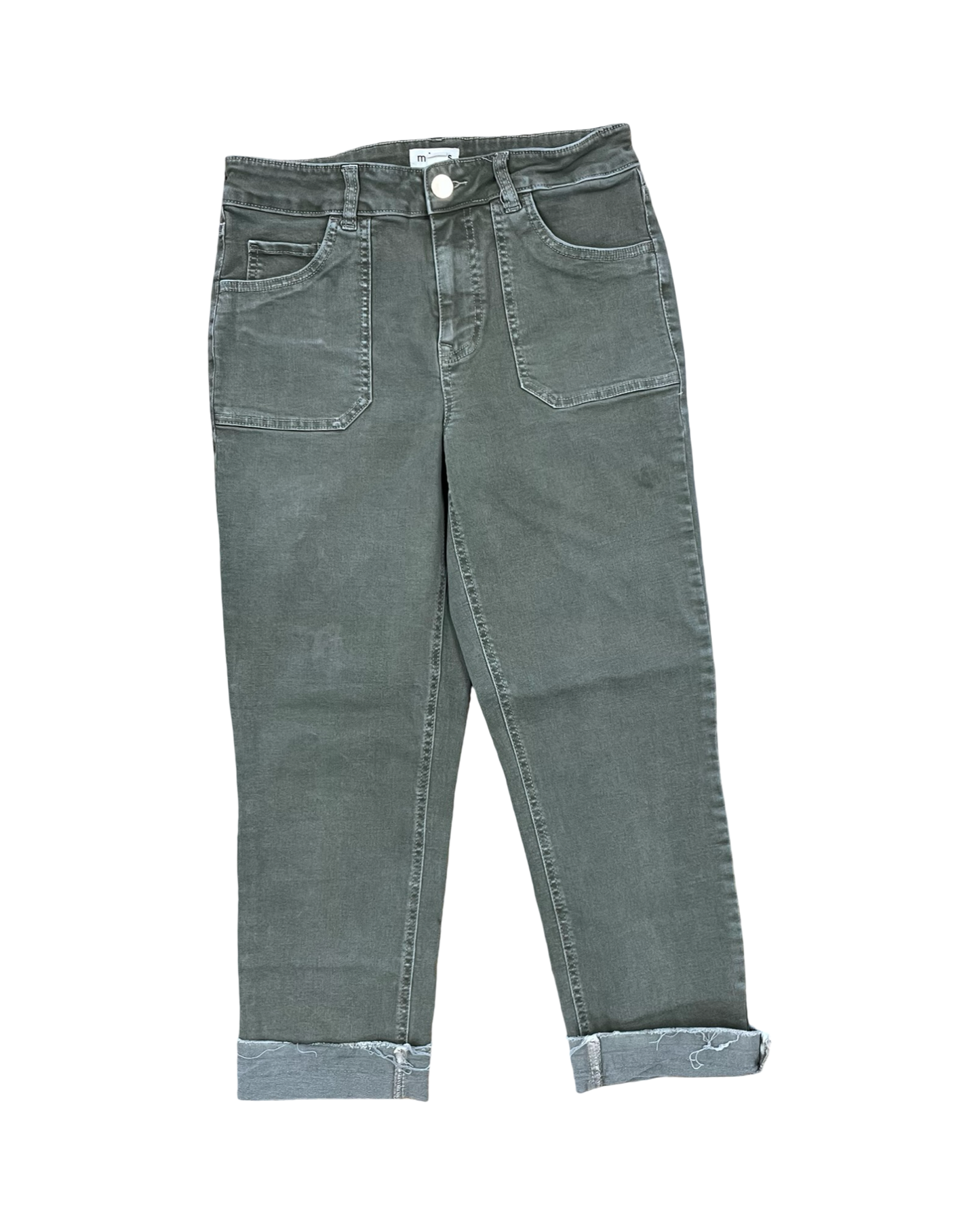 Jeans Cropped By Maurices In Green, Size:10