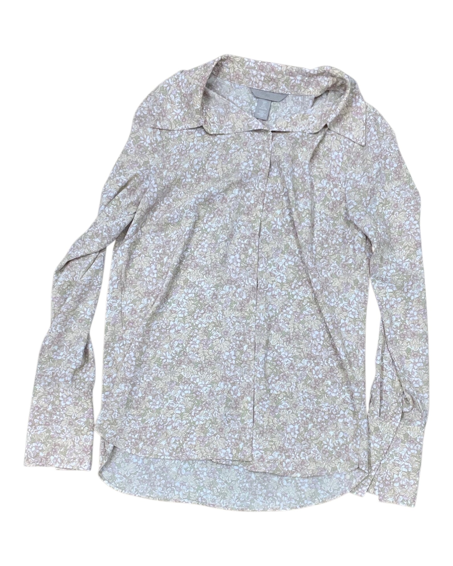 Blouse Ls By H&M In Peach, Size:S