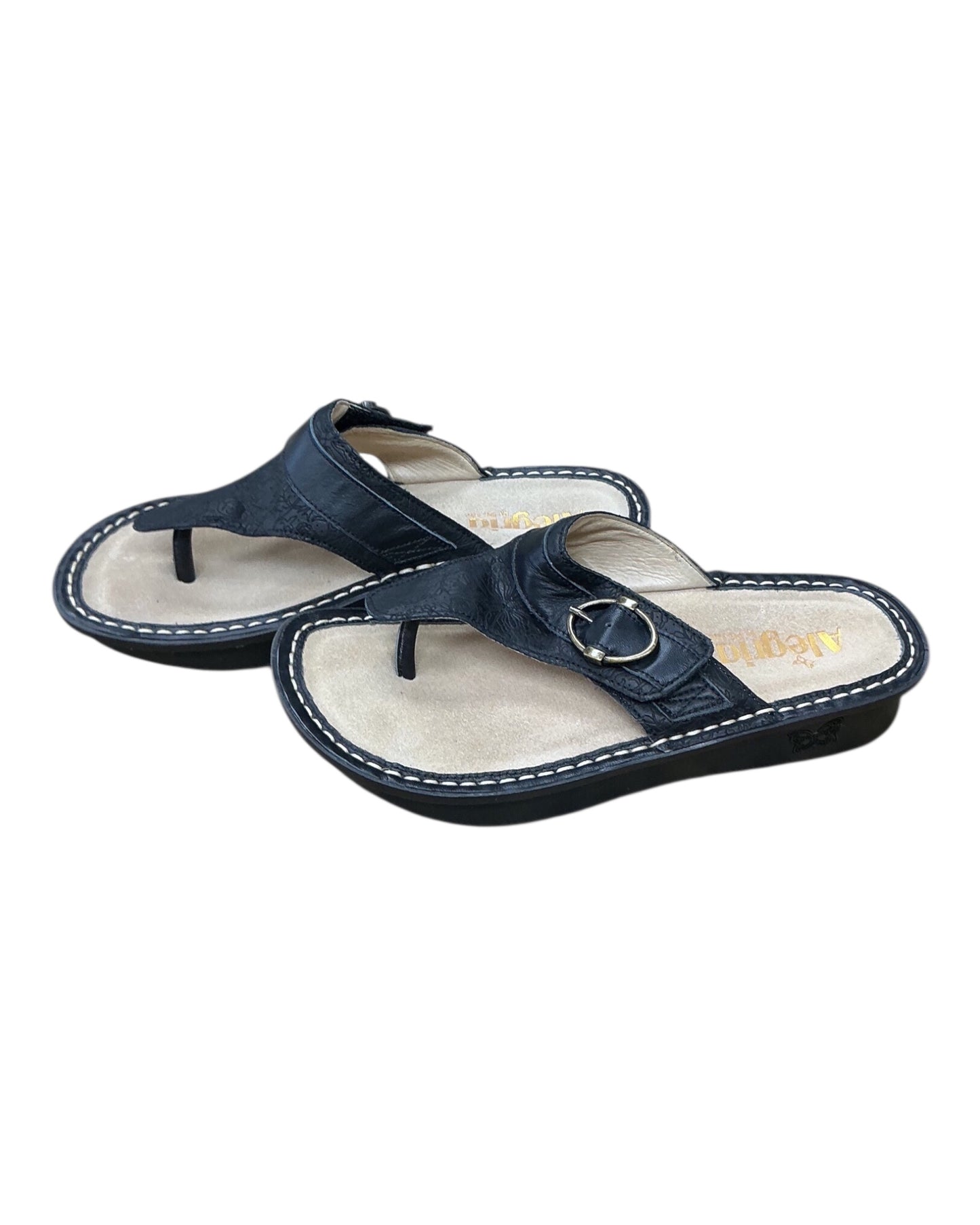 Sandals Flats By Alegria In Black, Size:6.5