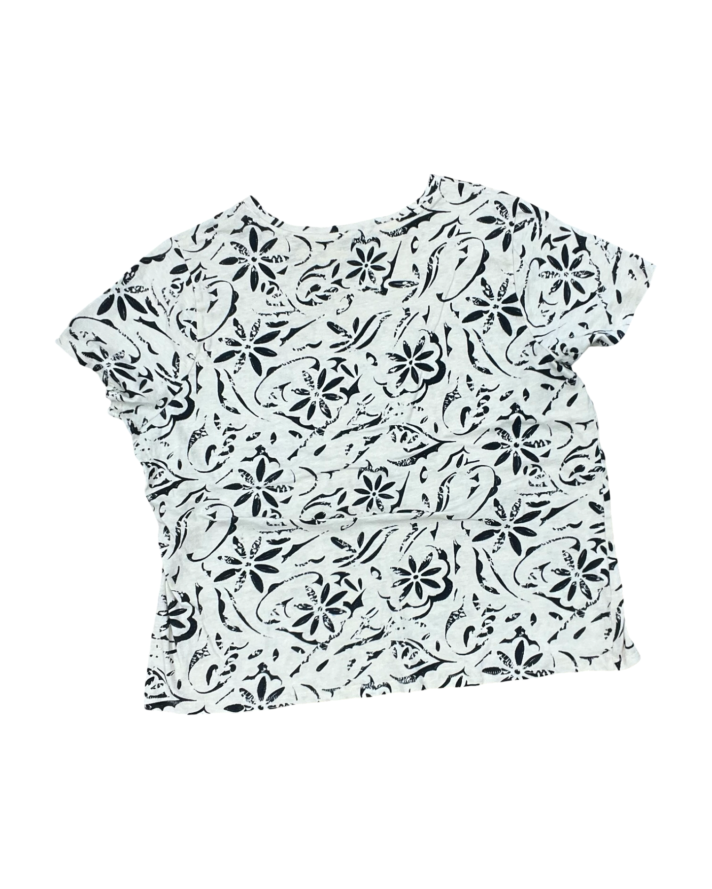 Top Ss By Sonoma In Black & Cream, Size:Xl