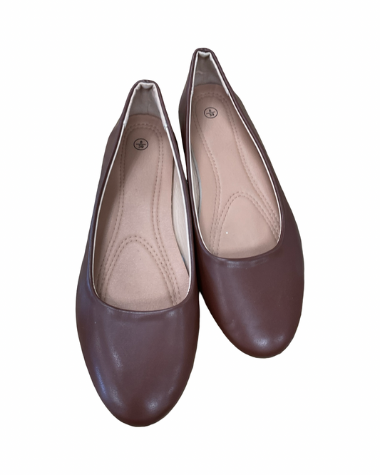 Shoes Flats By Clothes Mentor In Brown, Size:8