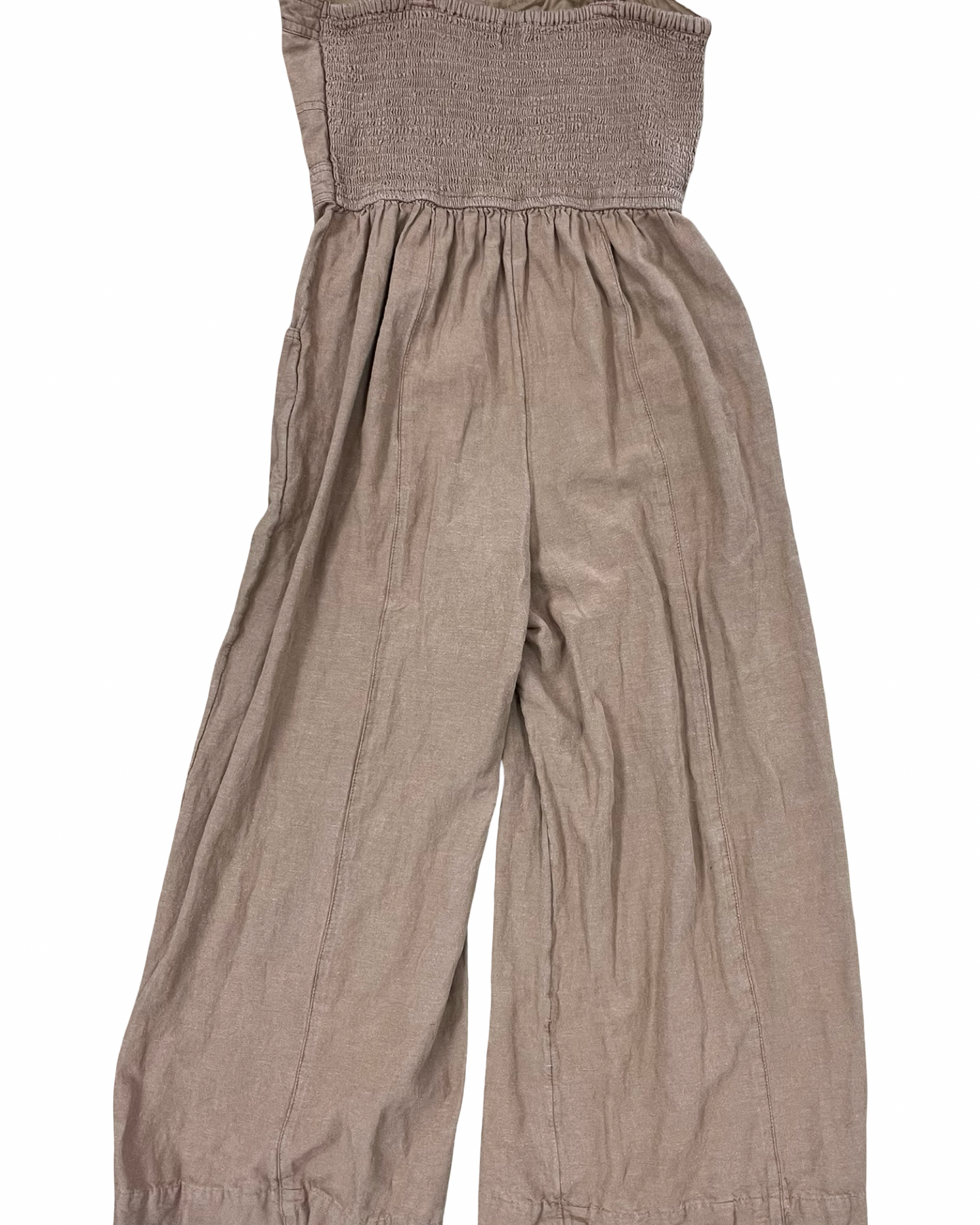 Jumpsuit By Japna In Tan, Size:M