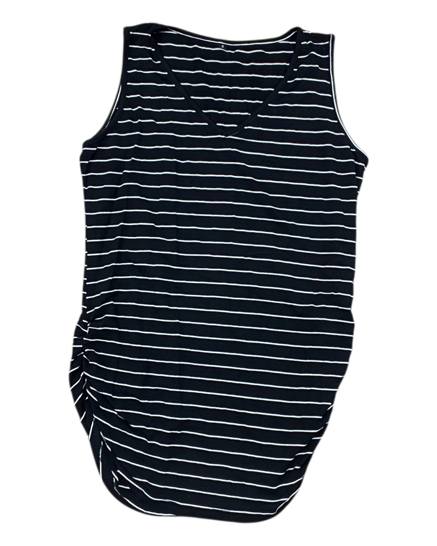 Top Sleeveless By Clothes Mentor In Black & White, Size:S