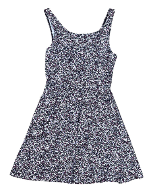 Dress Casual Midi By American Eagle In Grey & Pink, Size:Xs