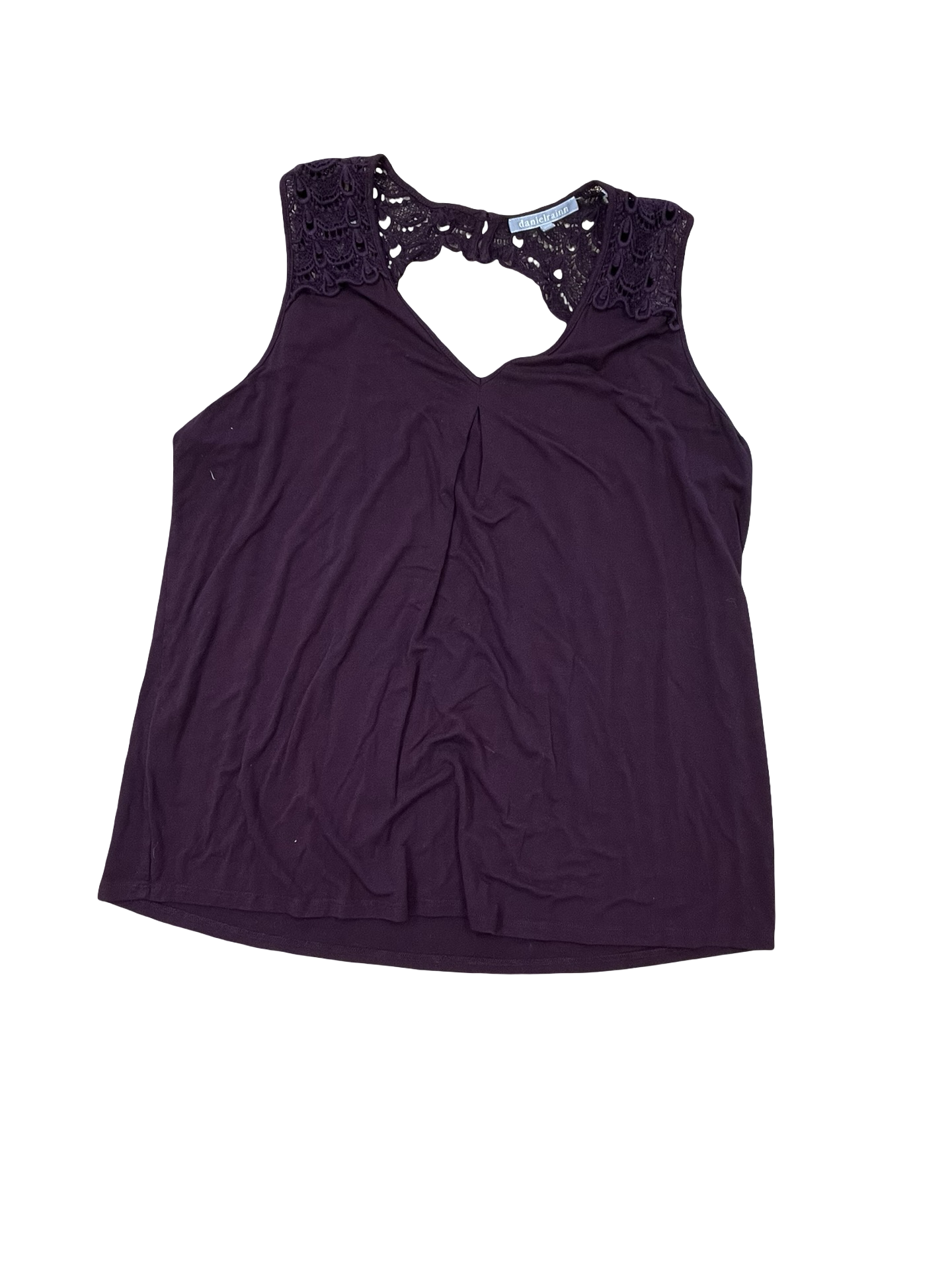 Top Sleeveless By Daniel Rainn In Purple, Size:Xl