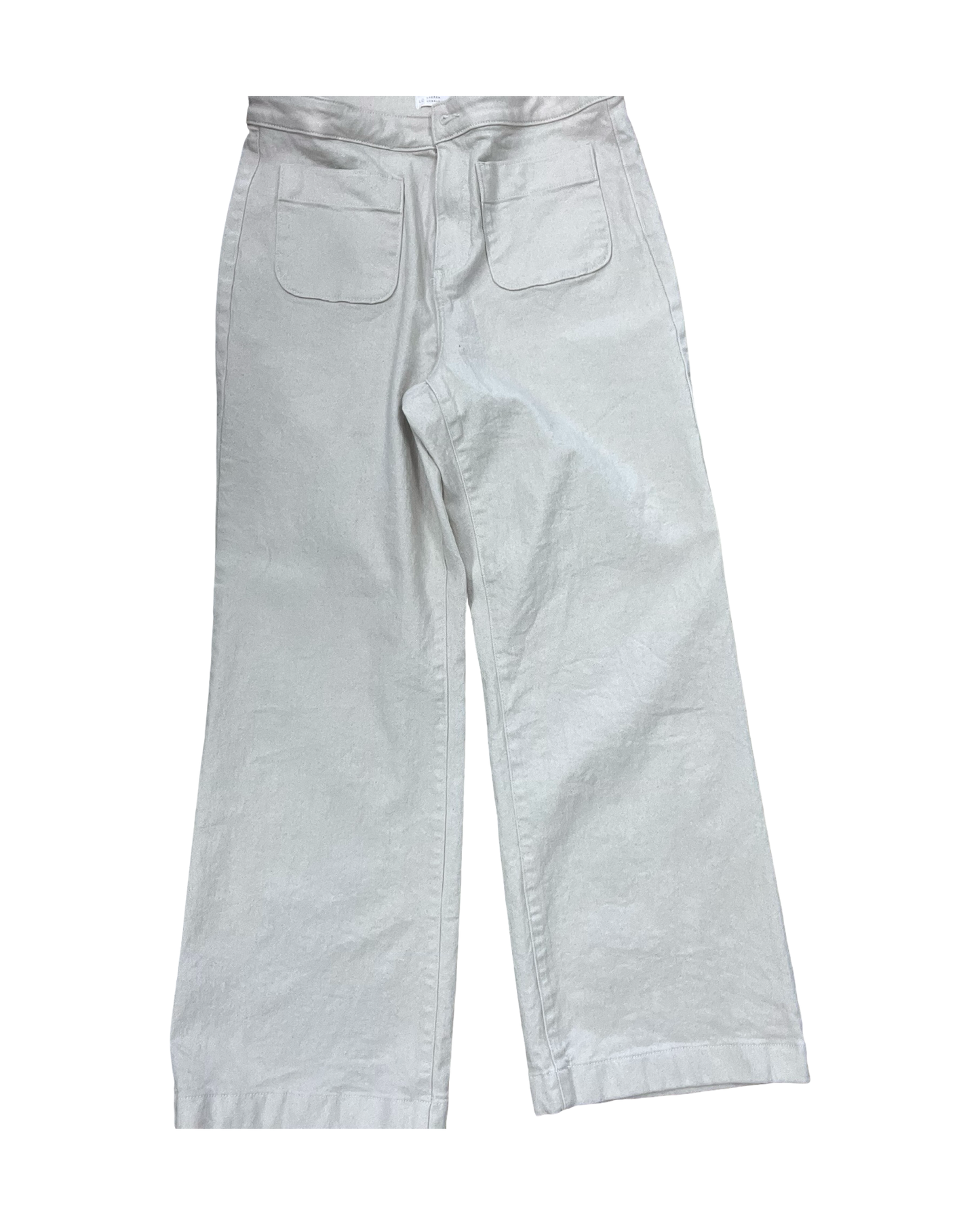 Jeans Straight By Lc Lauren Conrad In Cream, Size:14