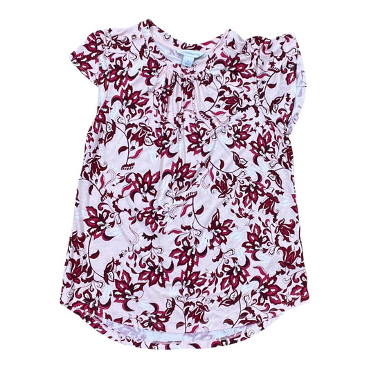 Top Ss By Liz Claiborne In Pink & White, Size:S