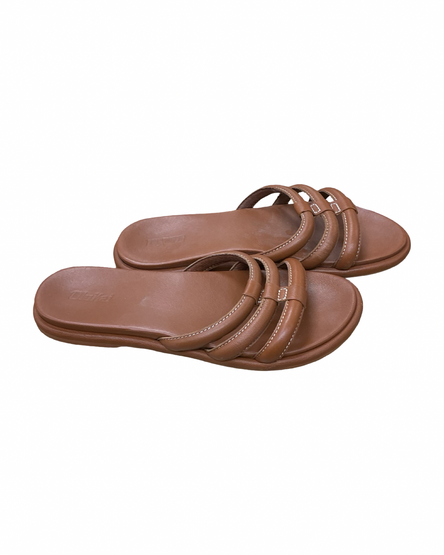 Sandals Flats By Olukai In Brown, Size:8
