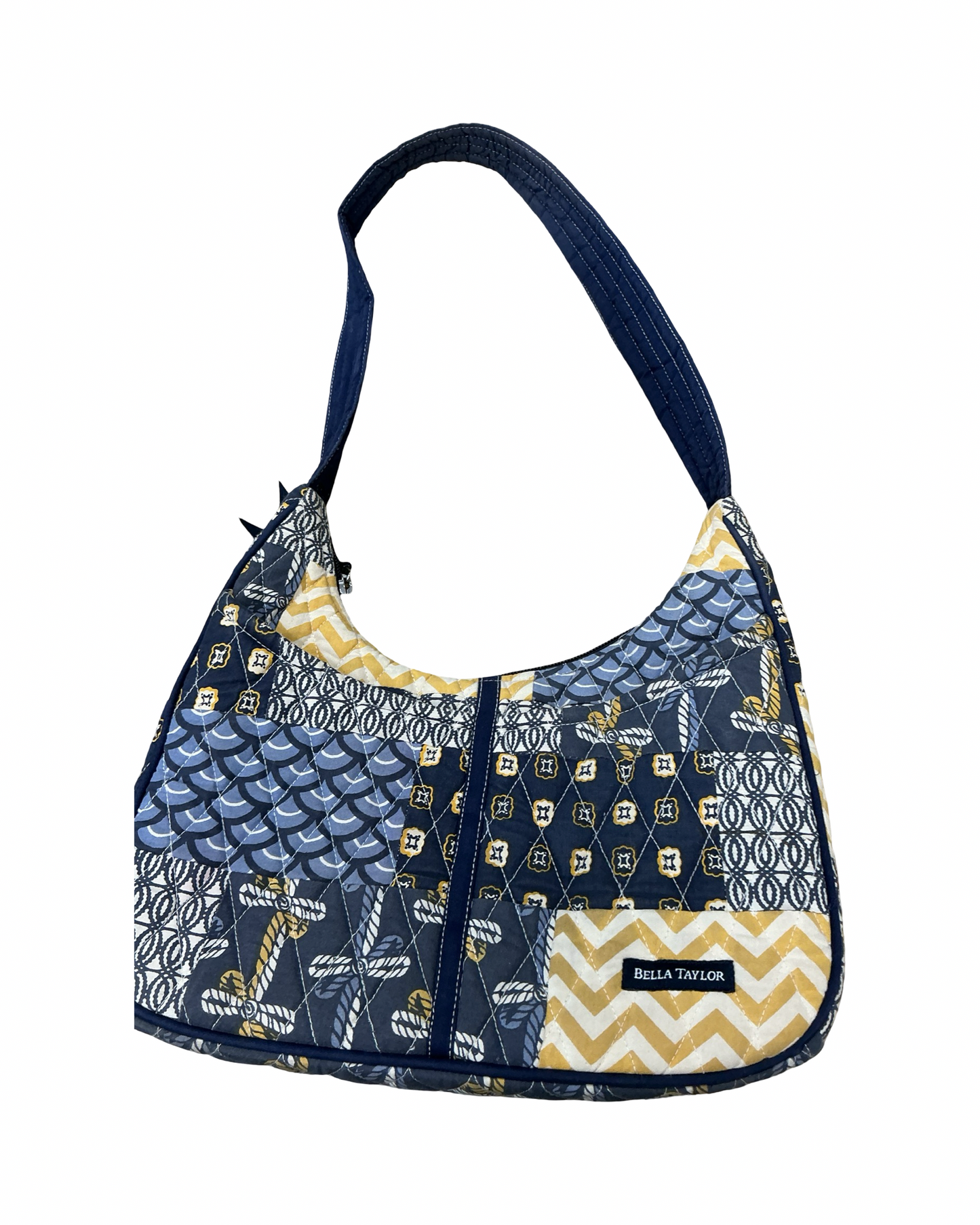 Handbag By Clothes Mentor In Blue & Yellow, Size:Medium