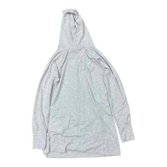 Athletic Top Ls Hoodie By Tek Gear In Grey & White, Size:M