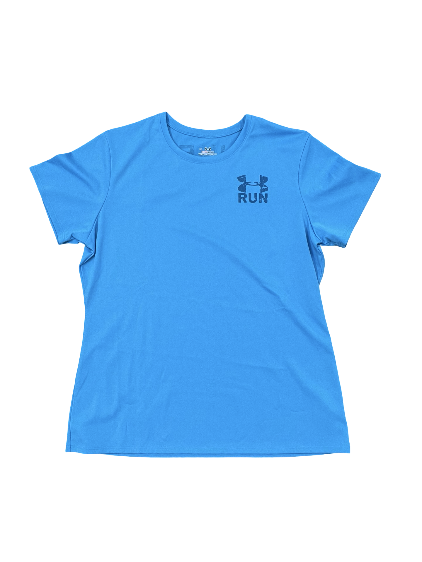 Athletic Top Ss By Under Armour In Aqua, Size:L