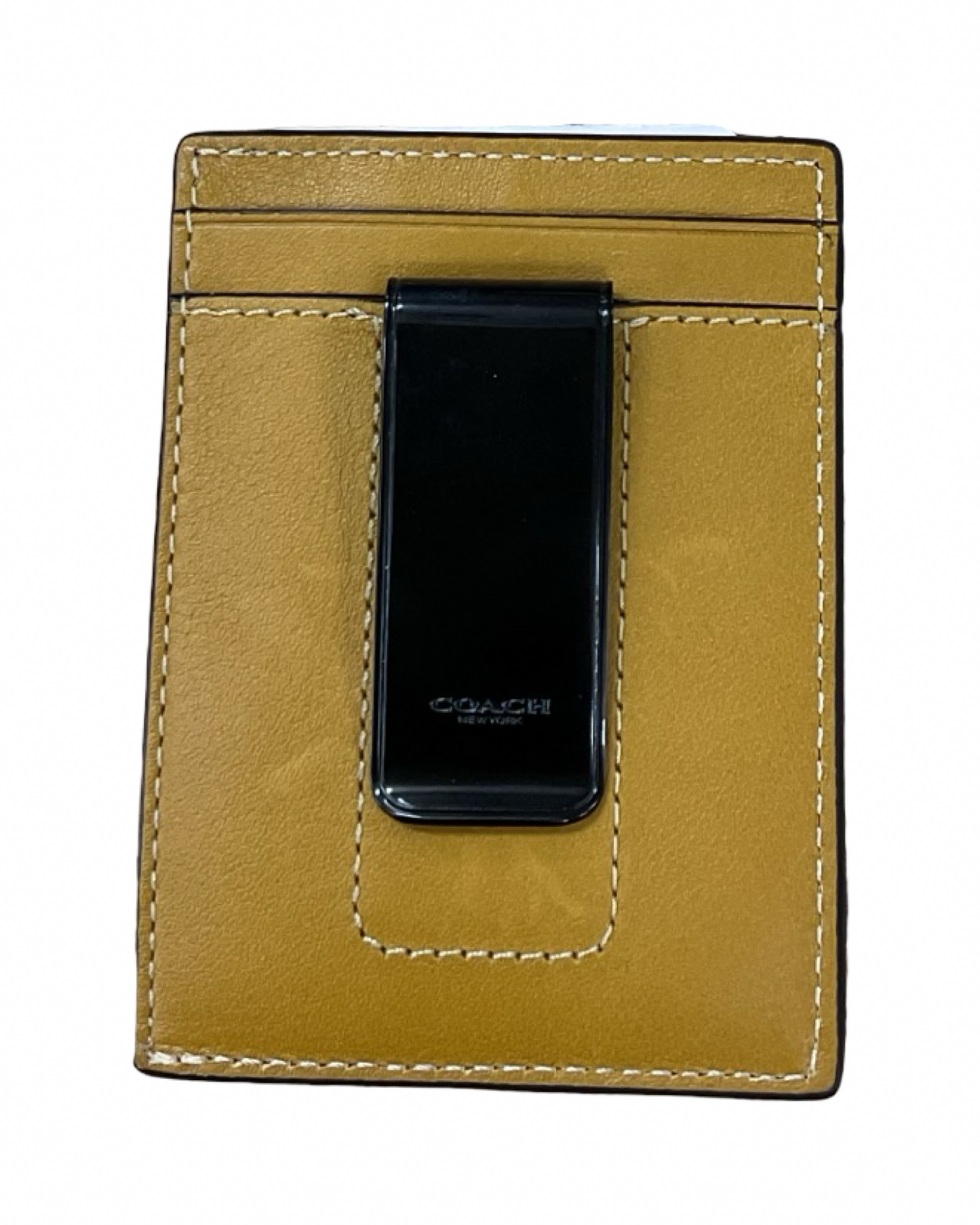 Id/Card Holder Designer By Coach In Yellow