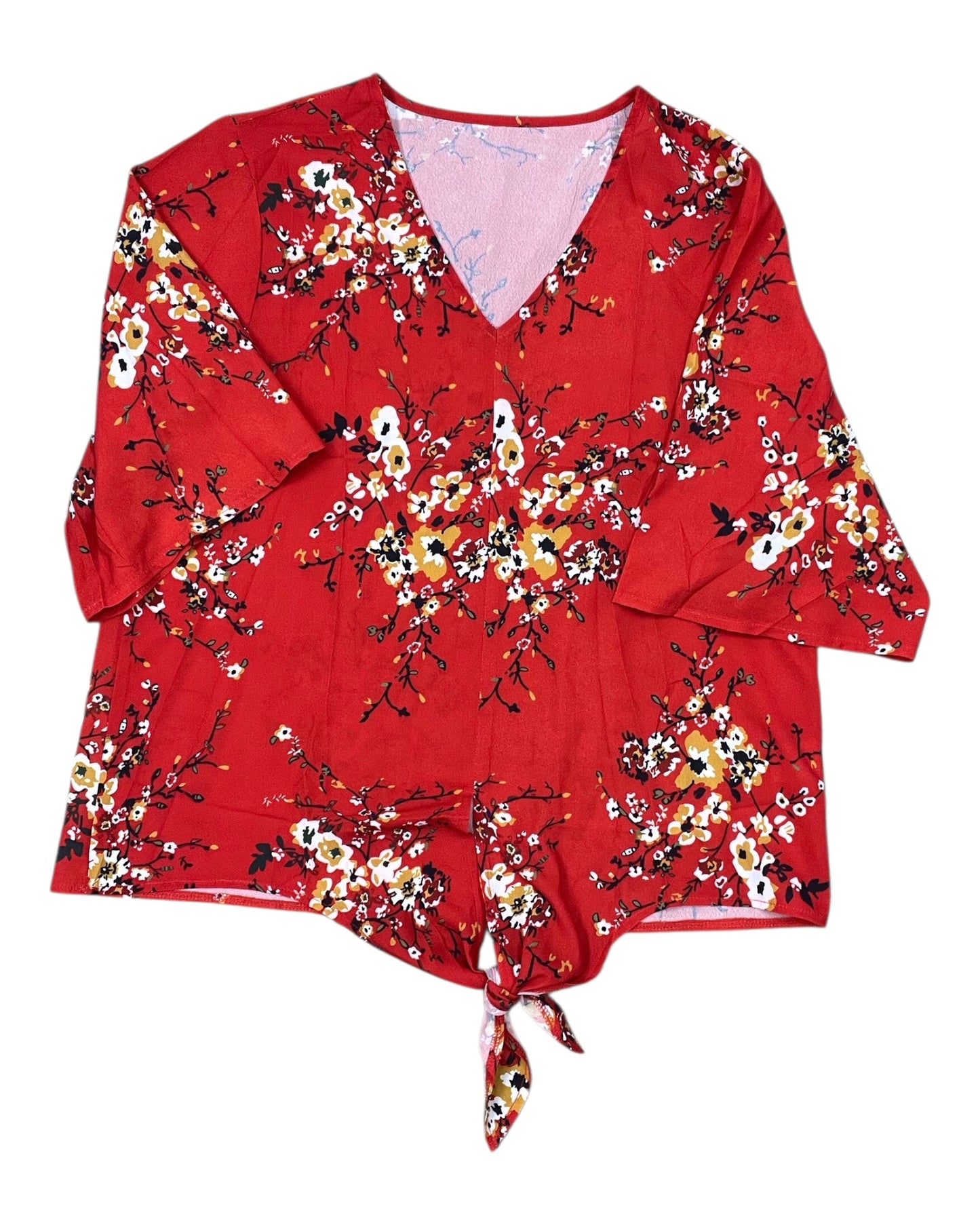 Top Ss By Clothes Mentor In Red, Size:Xl