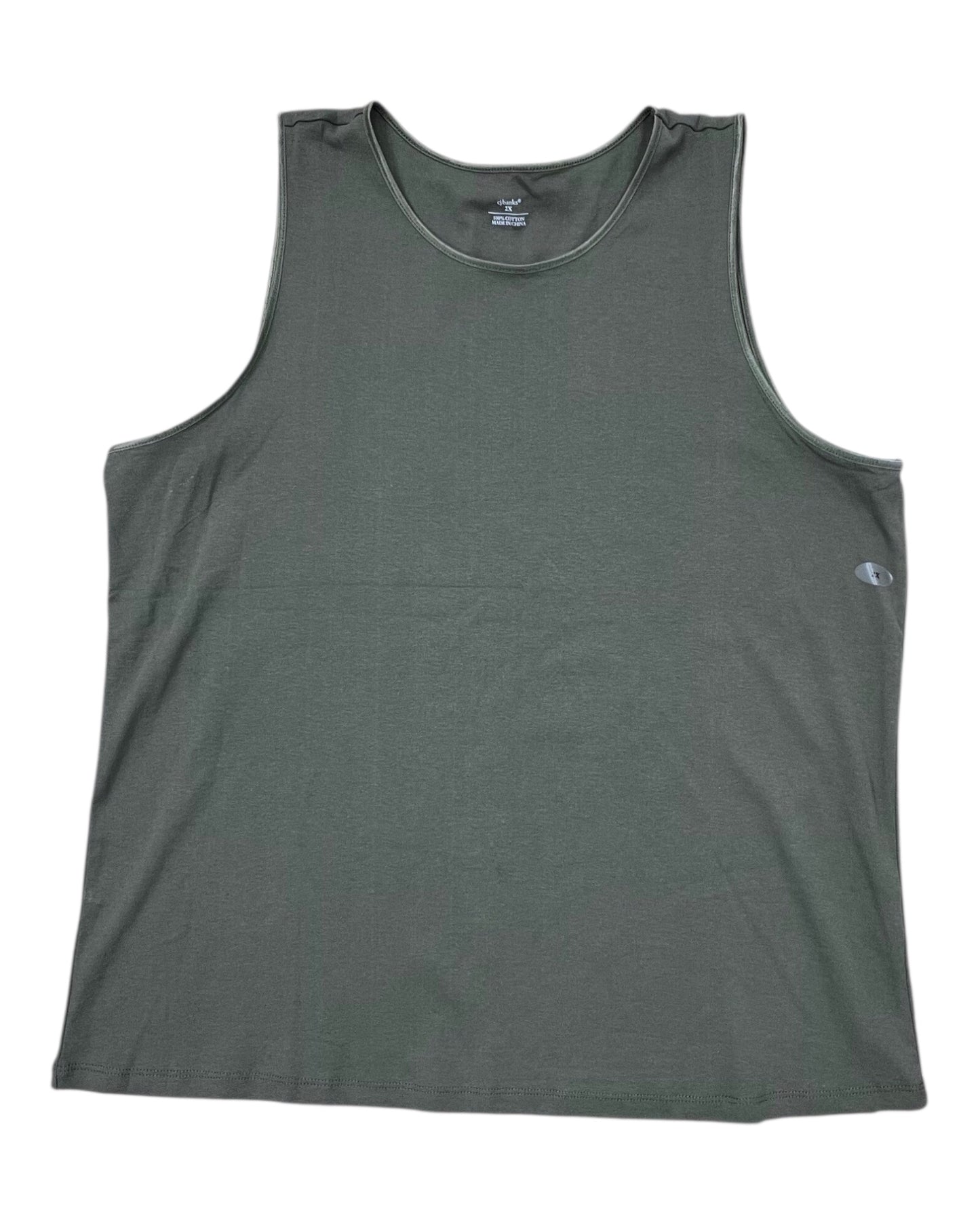 Tank Top By Christopher And Banks In Green, Size:2X