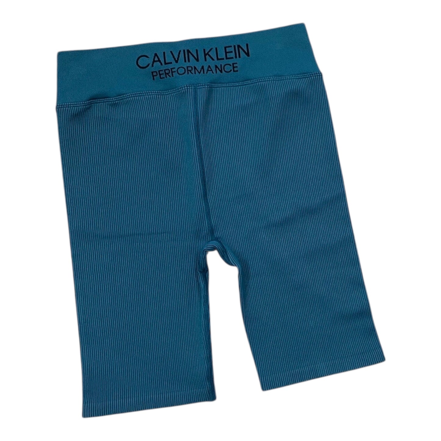 Athletic Shorts By Calvin Klein In Teal, Size:L