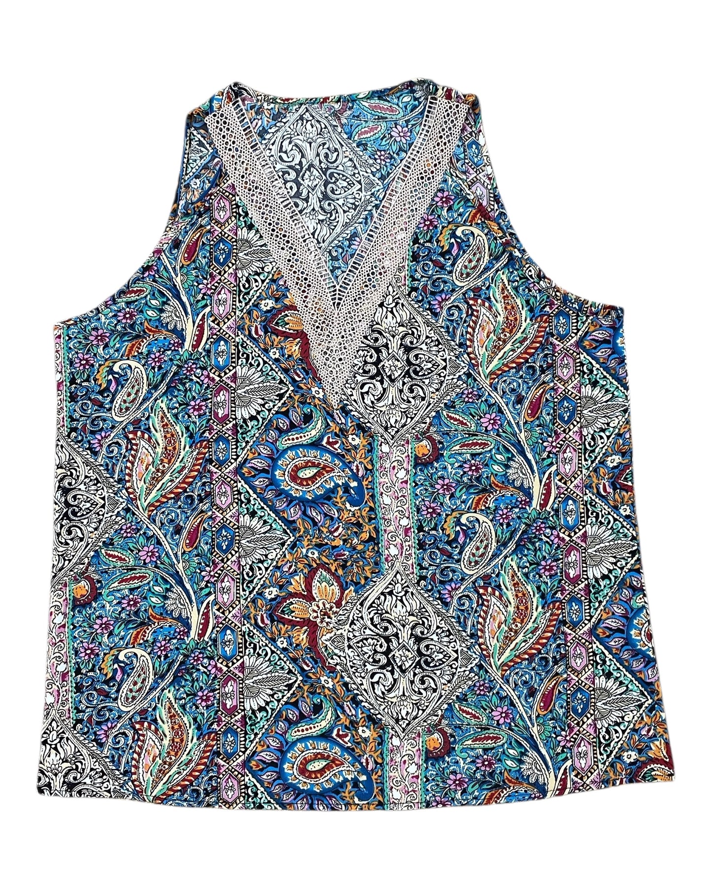 Top Sleeveless By Clothes Mentor In Multi, Size:2X