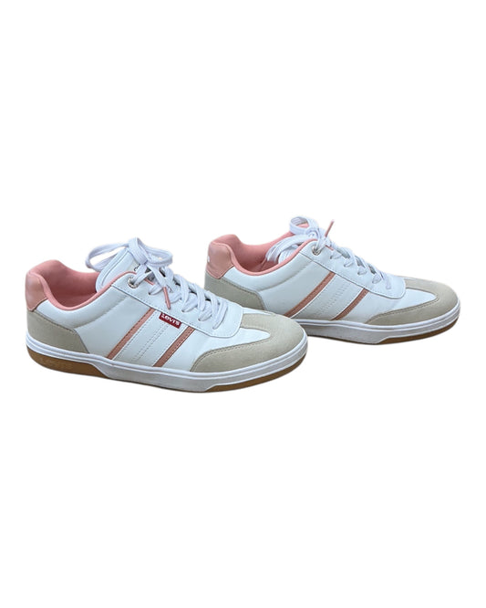 Shoes Sneakers By Levis In Tan & White, Size:8.5