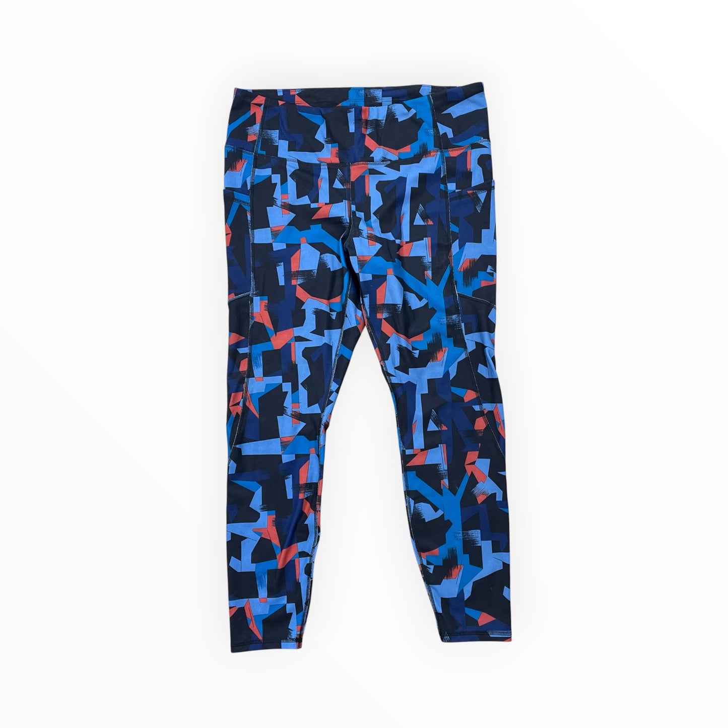 Athletic Leggings By Members Mark In Blue, Size:1X