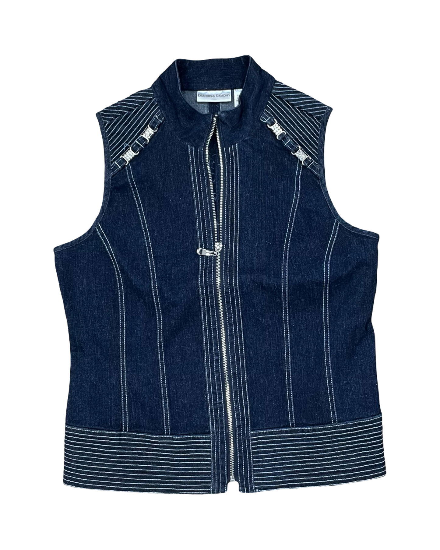 Vest Other By Draper James In Blue Denim, Size:S