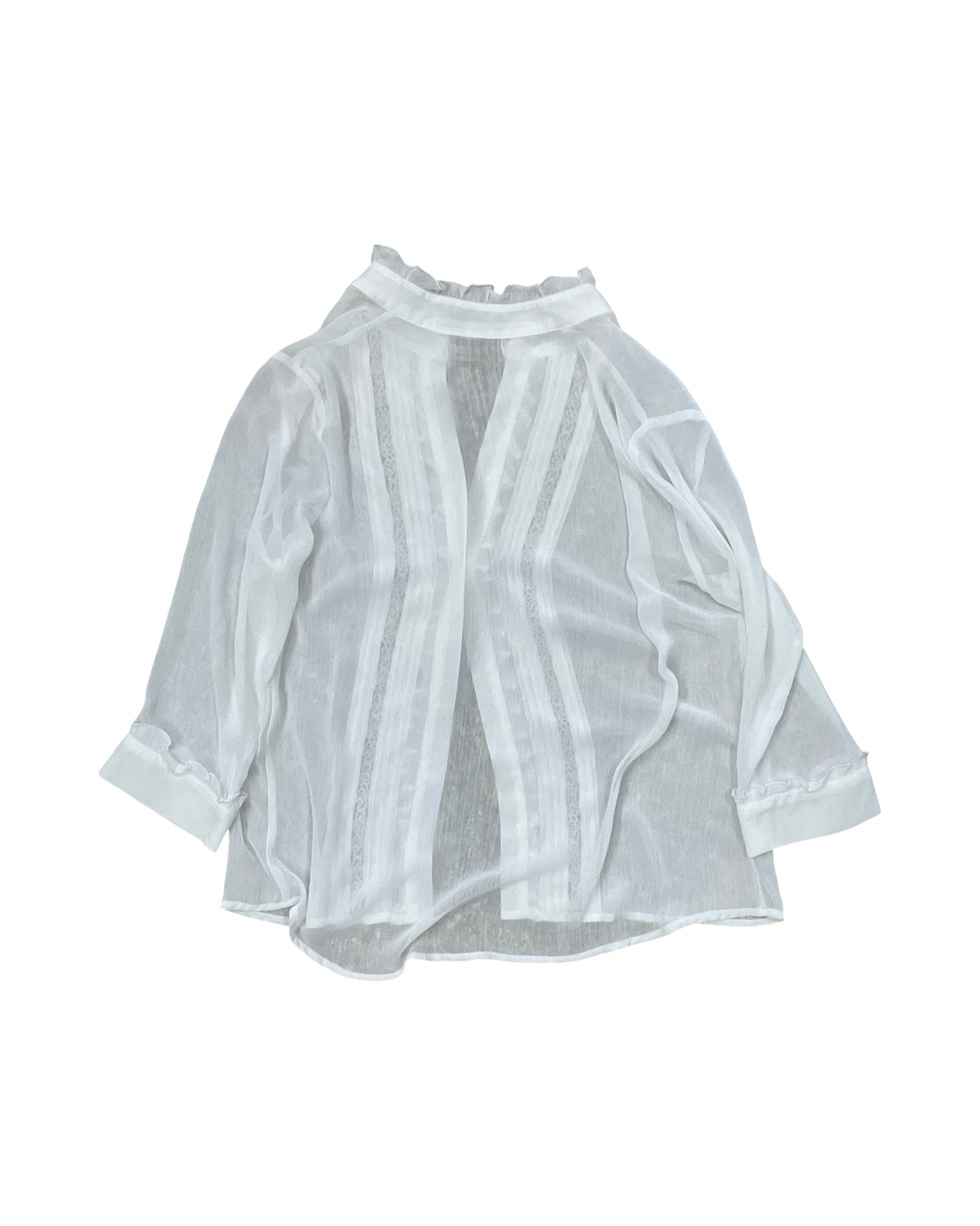 Blouse Ls By Notations In White, Size:L