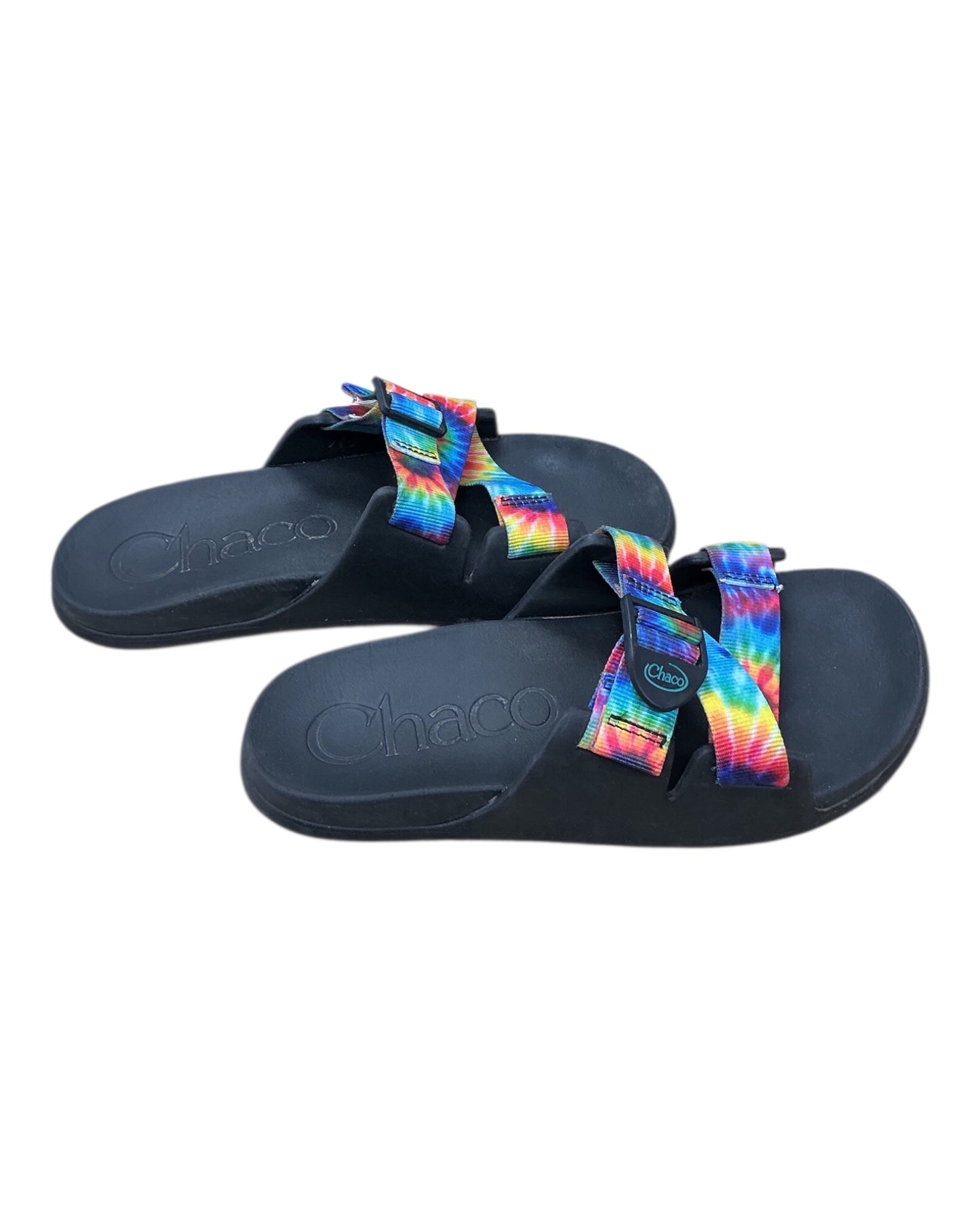 Sandals Flats By Chacos In Rainbow Print, Size:8