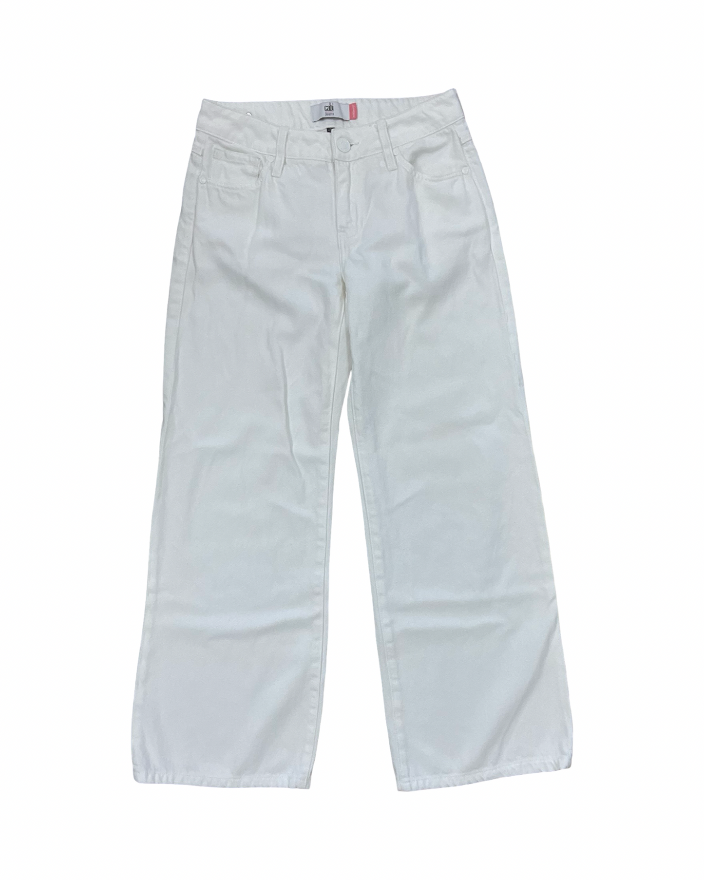 Jeans Wide Leg By Cabi In Cream Denim, Size:0