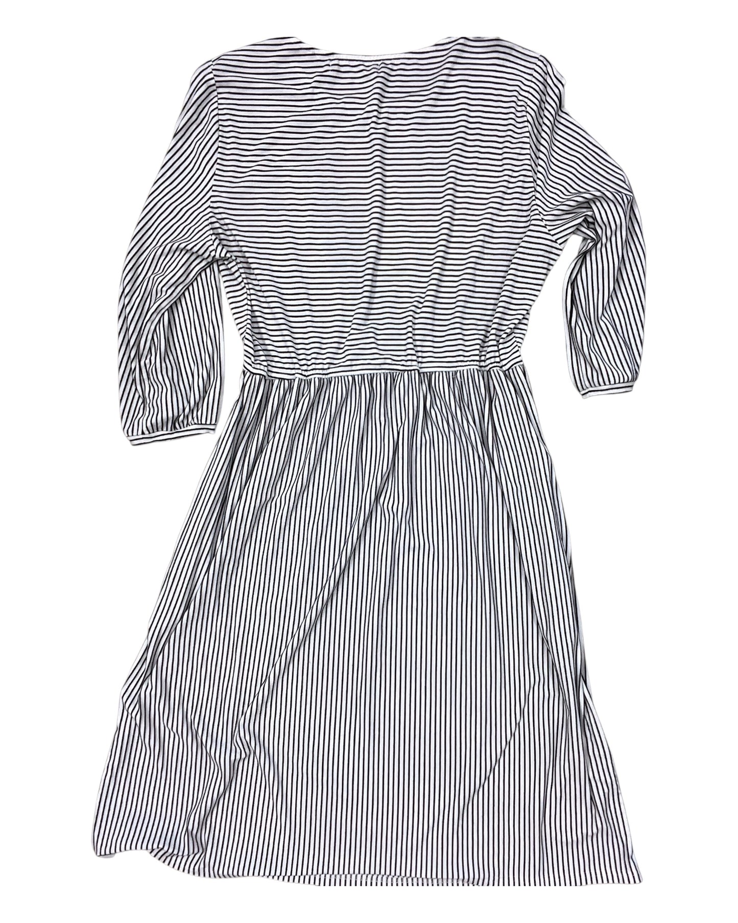 Dress Work By Clothes Mentor In Black & White, Size:1X
