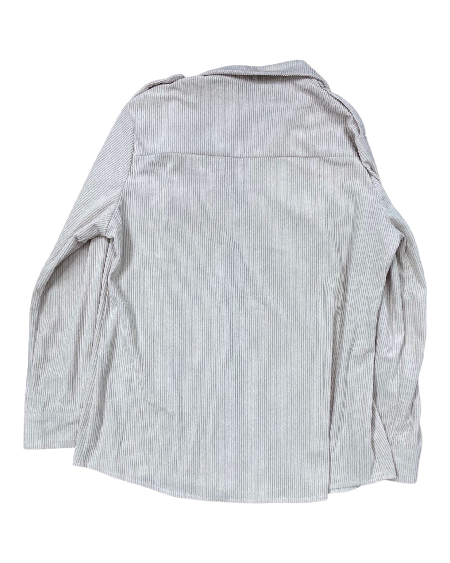 Blouse Ls By Clothes Mentor In Tan, Size:L