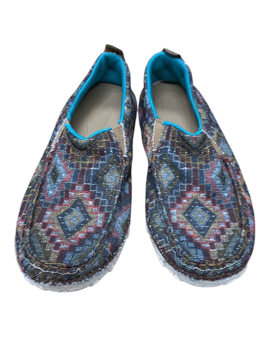 Shoes Flats By Clothes Mentor In Teal, Size:8.5