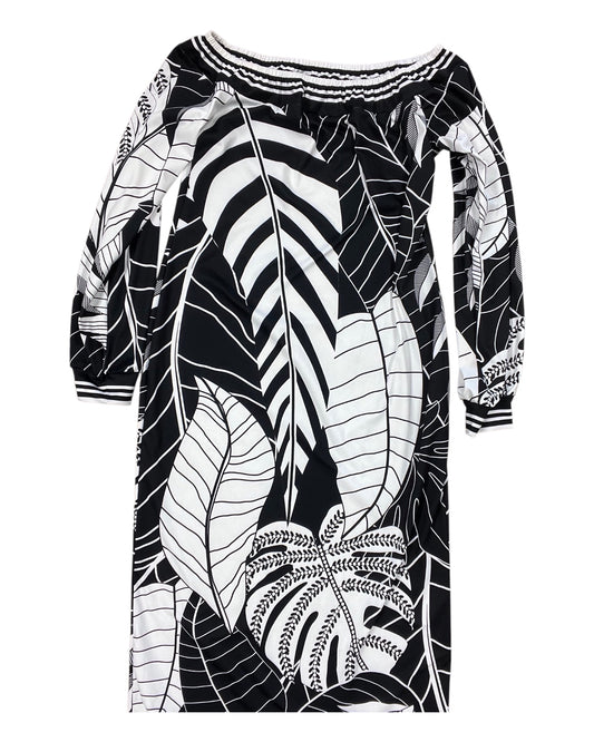 Dress Casual Midi By Clothes Mentor In Black & White, Size:Xl