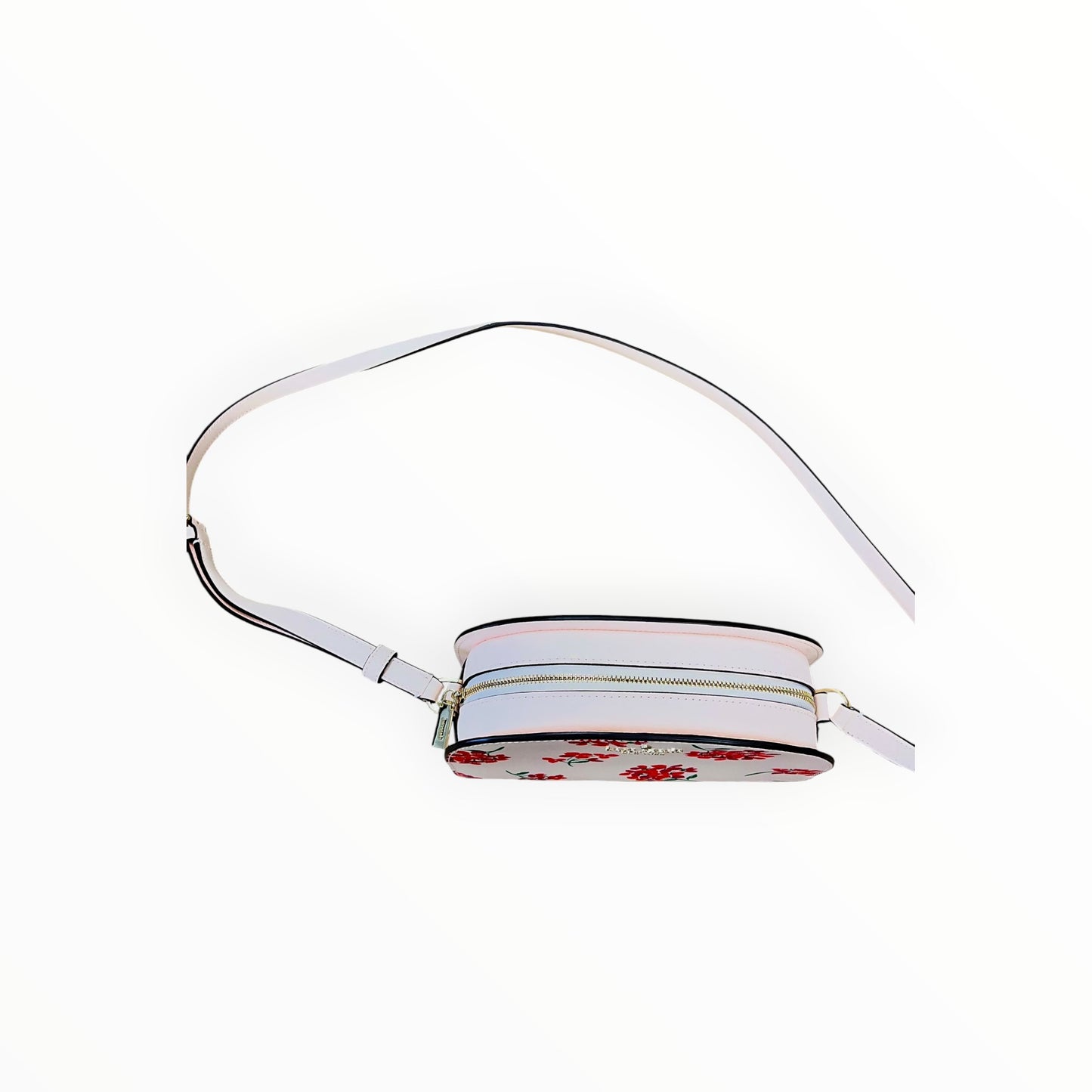 Crossbody Designer By Kate Spade In Cream & Red, Size:Small